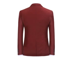 Allthemen Anzug Slim Fit Business Herrenanzug Dunkelrot/Rot/Bordeaux/Braun