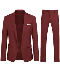 Anzug (2 tlg) Slim Fit Business Herrenanzug im eleganten Look
