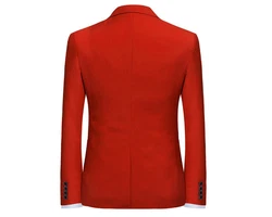 Allthemen Anzug Slim Fit Business Herrenanzug Rot