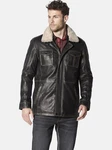 Babista Lederjacke MANSITOTZI Dunkelgrün/Schwarz/Rot/Braun/Dunkelbraun/Dunkelrot