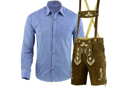 Myooka Trachtenlederhose Herren Kurz (LE27BR) LE27BR