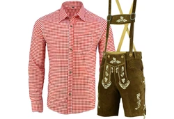 Myooka Trachtenlederhose Herren Kurz (LE27BR) LE27BR
