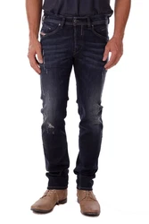 Diesel Slim-fit Jeans Belther R844T Herren Dunkelblau/Blau