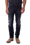 Diesel Slim-fit Jeans Belther R844T Herren Dunkelblau/Blau