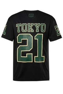 STHUGE T-Shirt Halbarm Football Print STHUGE T-Shirt Halbarm Football Print