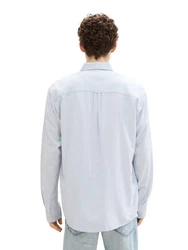 TOM TAILOR Denim Hemd hellblau/wei