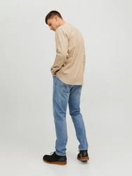 JACK & JONES Hemd JJEBand Beige/Khaki/Braun/Weiß