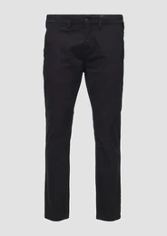 Stoffhose Slim: Elastische Hose aus Baumwollmix Waschung