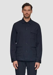 Outdoorjacke Overshirt aus Piqu-Jersey