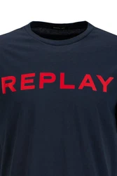 Replay T-Shirt BASIC JERSEY Dunkelblau/Blau