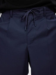 SELECTED HOMME Bügelfaltenhose SLHLEROY Dunkelblau/Blau/Hellblau