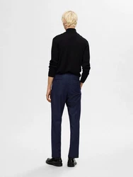 SELECTED HOMME Bügelfaltenhose SLHLEROY Dunkelblau/Blau/Hellblau