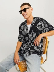 JACK & JONES Hemd JJJEFF schwarz/offwhite