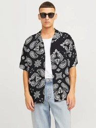 JACK & JONES Hemd JJJEFF schwarz/offwhite