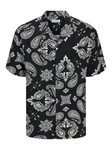 JACK & JONES Hemd JJJEFF schwarz/offwhite