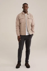 WE Fashion Businesshemd Beige/Braun/Khaki