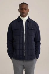 WE Fashion Businesshemd Dunkelblau/Blau