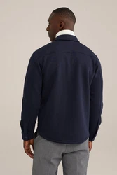 WE Fashion Businesshemd Dunkelblau/Blau