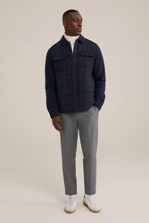 WE Fashion Businesshemd Dunkelblau/Blau