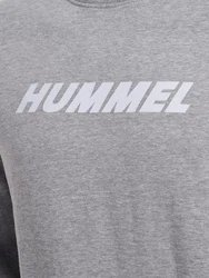 hummel Kapuzenpullover Hmlelemental Sweatshirt Grau/Dunkelgrau/Dunkelgrün