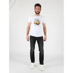 Miracle of Denim 5-Pocket Jeans Ricardo Weiß/Creme/Orange/Rot