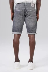 Miracle of Denim Jeansbermudas Trevol Shorts Grau/Hellgrau/Creme/Schwarz/Weiß