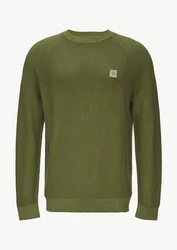 s.Oliver Strickpullover mit Struktur und Label-Patch Garment Dye 