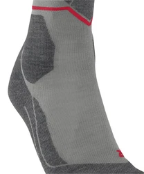 FALKE Skisocken SK4 Advanced Compression Light Dunkelgrau/Rosa/Grau/Rot