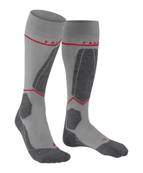 FALKE Skisocken SK4 Advanced Compression Light Dunkelgrau/Rosa/Grau/Rot
