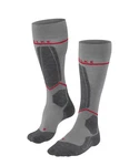 FALKE Skisocken SK4 Advanced Compression Light Dunkelgrau/Rosa/Grau/Rot