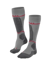 FALKE Skisocken SK4 Advanced Compression Light Dunkelgrau/Rosa/Grau/Rot