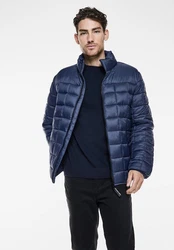 STREET ONE MEN Steppjacke mit Stehkragen Dunkelblau/Blau