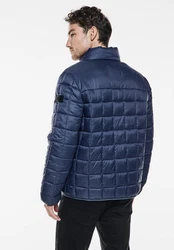 STREET ONE MEN Steppjacke mit Stehkragen Dunkelblau/Blau