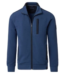 CASAMODA Sweatjacke Longsweatshirt Dunkelblau/Blau