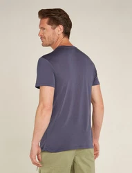 Icebreaker T-Shirt M Mer Core SS Tee Ski Stripes GRAPHIT