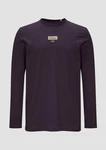 s.Oliver Langarmshirt Logo-Shirt Lila