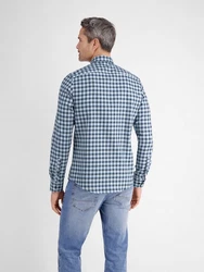 LERROS Kariertes Langarmhemd Herren Blau/Dunkelblau/Hellblau/Grau