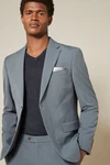 Next Baukastensakko Motion Flex Stretch Slim Fit Anzugsakko Grau/Hellgrau