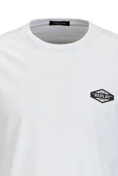 Replay T-Shirt BASIC JERSEY Grau/Weiß/Creme