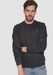 s.Oliver Sweatshirt mit Logo Dunkelgrau/Schwarz/Dunkelblau/Grau