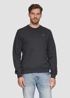 s.Oliver Sweatshirt mit Logo Dunkelgrau/Schwarz/Dunkelblau/Grau