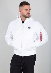 Alpha Industries Bomberjacke MA-1 ZH Back Print Dunkelblau/Weiß/Creme/Blau