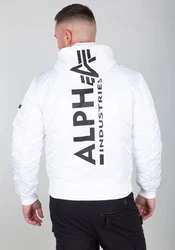 Alpha Industries Bomberjacke MA-1 ZH Back Print Dunkelblau/Weiß/Creme/Blau