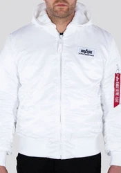 Alpha Industries Bomberjacke MA-1 ZH Back Print Dunkelblau/Weiß/Creme/Blau