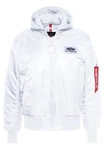 Alpha Industries Bomberjacke MA-1 ZH Back Print Dunkelblau/Weiß/Creme/Blau