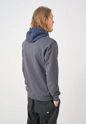 Cleptomanicx Kapuzensweatshirt Hooded Block blau/mehrfarbig