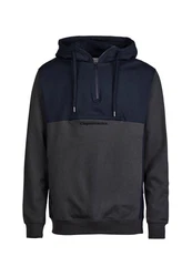 Cleptomanicx Kapuzensweatshirt Hooded Block blau/mehrfarbig