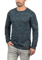 Blend Dan Herren Strickpullover Feinstrick Mit Rundhals (20700587ME) Navy (20700587)