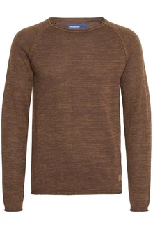 Blend Dan Herren Strickpullover Feinstrick Mit Rundhals (20700587ME) Coffee Brown (71507)