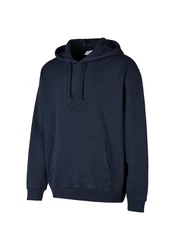 Cleptomanicx Kapuzensweatshirt Boxy Hooded Residence Blau/Dunkelblau/Grau